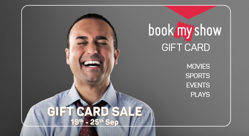 India Desire : Bookmyshow Gift Card Offers: Get Flat 20% Off On BMS Gift Cards [16th To 26th Jan, 2019]